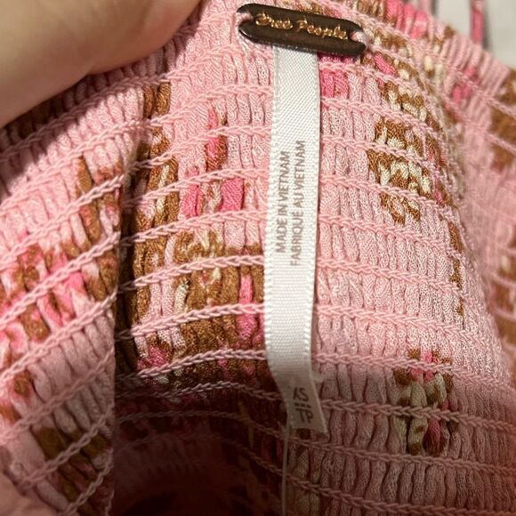 FREE PEOPLE Hilary Printed Top in “Pink Combo” Size XS MSRP $98 - Picture 10 of 13